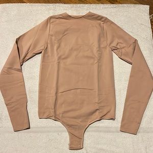 SKIMS Long Sleeve Shapewear Bodysuit - Nude